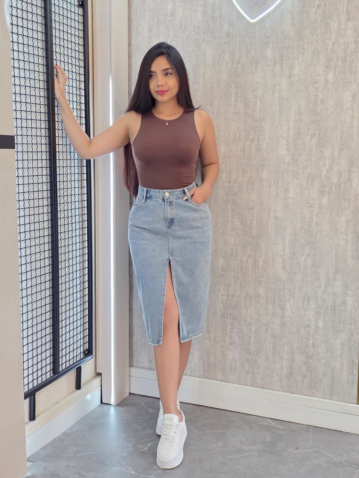 FALDA JEAN ANGELA