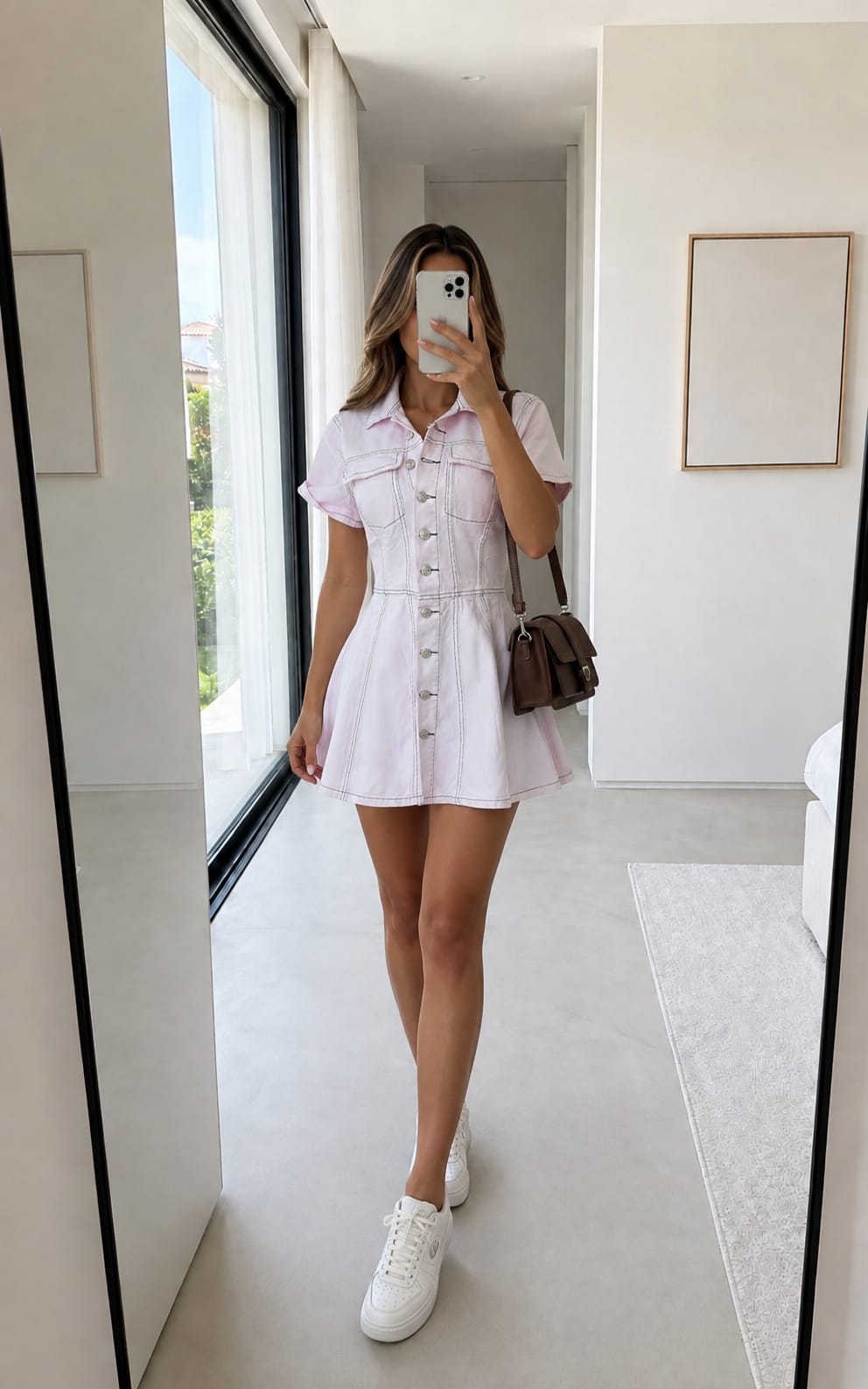 VESTIDO DENIM ROSA ARIANIS