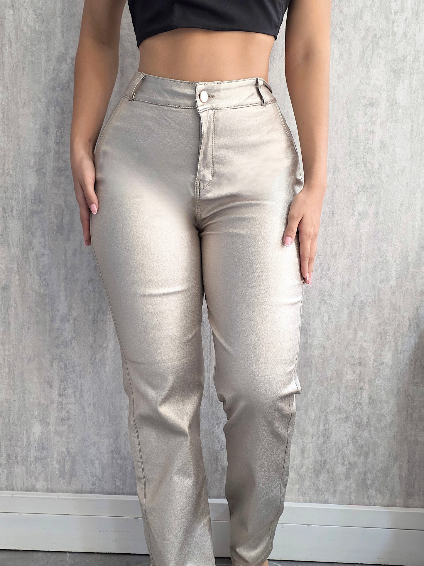 PANTALON DIANA DORADO