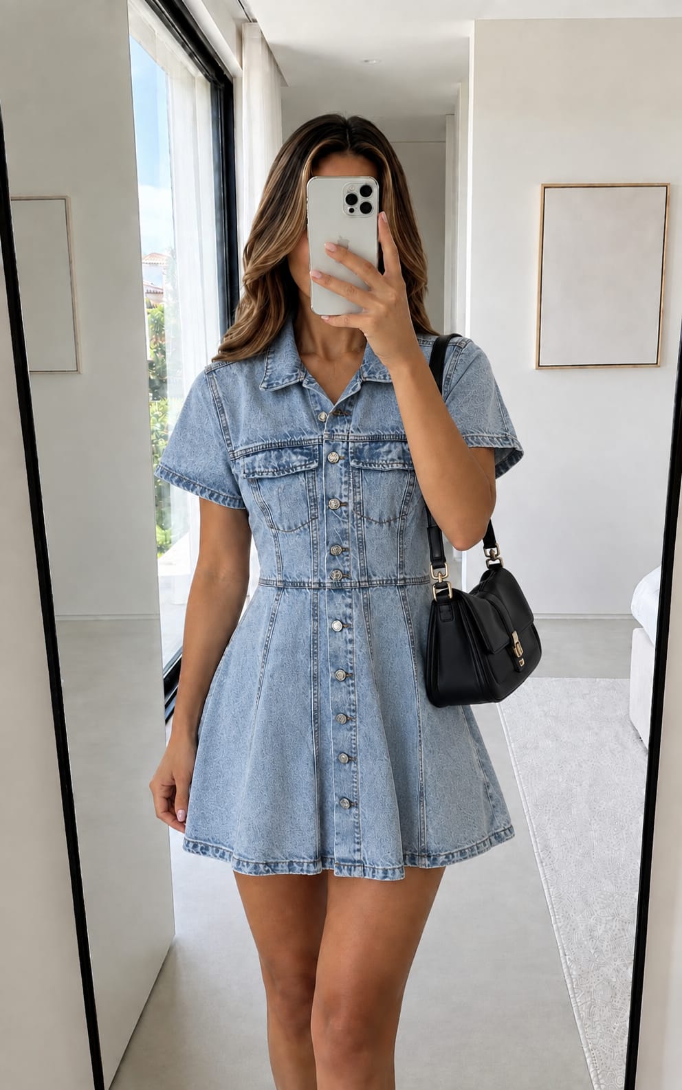 VESTIDO DENIM ARIANIS CLARO