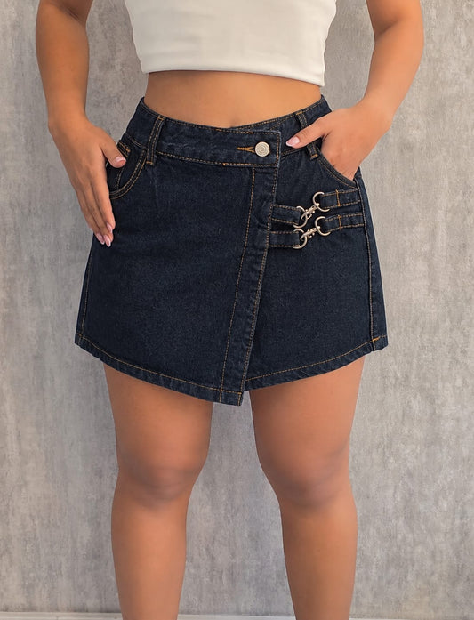 FALDA SHORT AMELIA OSCURO