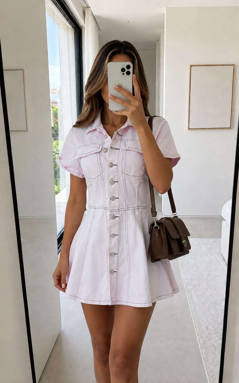 VESTIDO DENIM ROSA ARIANIS
