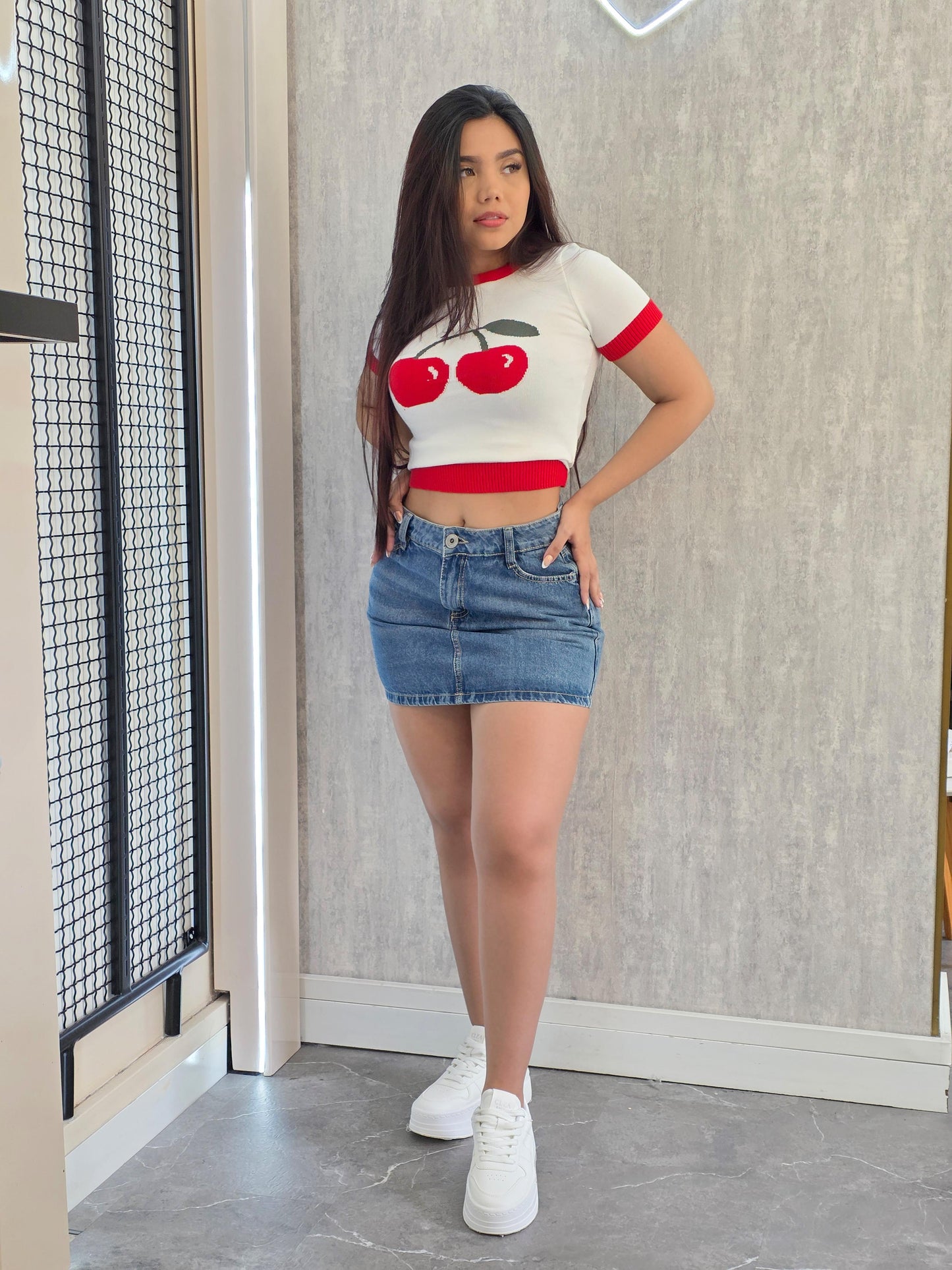 FALDA JEAN DULCE